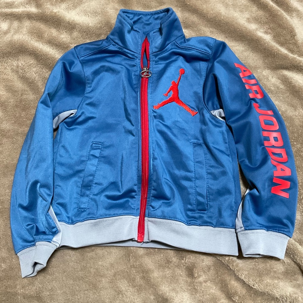 Jordan Kids Jacket in Blue with Red Details